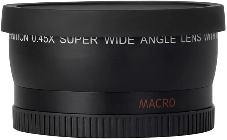 لنز زاویه باز HD 52 میلی‌متری 0.45x با لنز ماکرو جایگزین برای دوربین DSLR پنتاکس 52 میلی‌متری