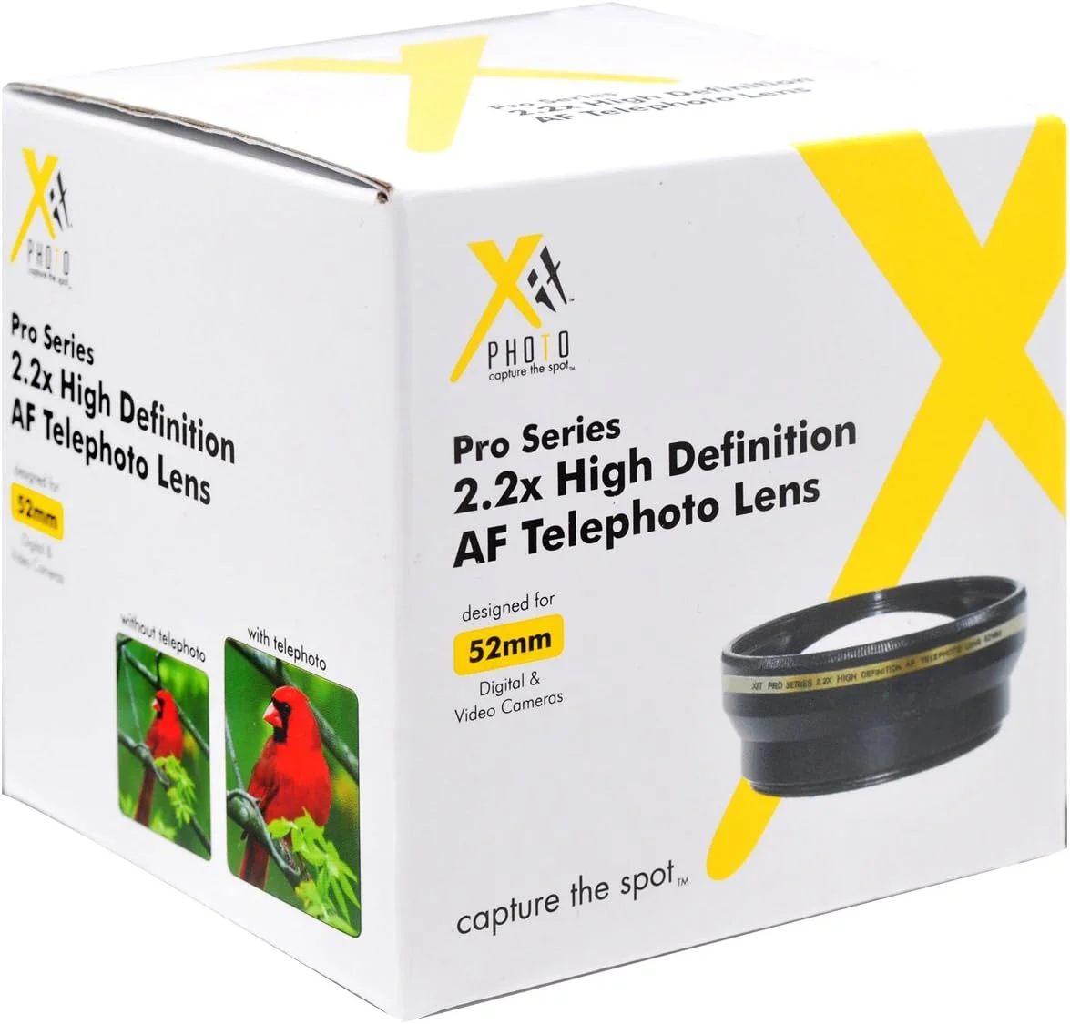 لنز تله فوتو 52 میلیمتری Xit XT2X52 با بزرگنمایی 2.2 برابر (مشکی) لنز تله فوتو 52 میلیمتری Xit XT2X52 با بزرگنمایی 2.2 برابر (مشکی)