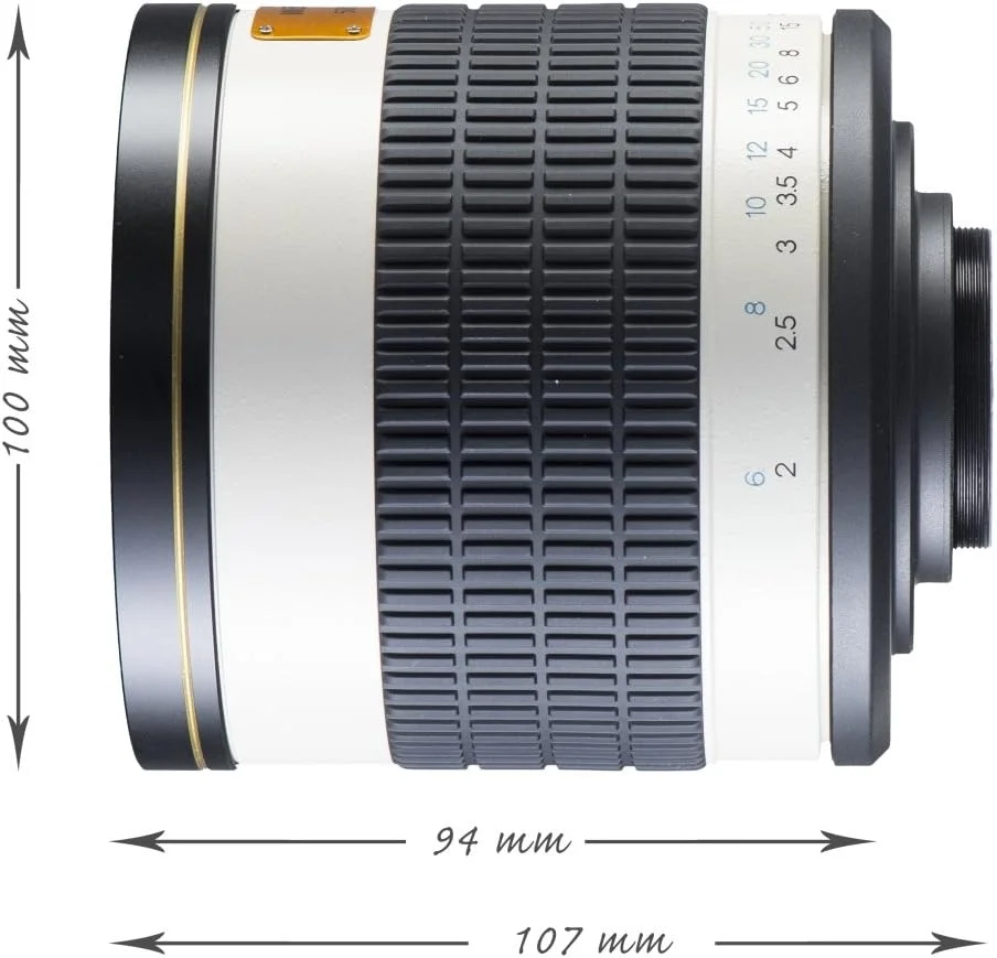 لنز آینهای والیمکس پرو 800/8.0 CSC فوجی X سفید لنز آینهای والیمکس پرو 800/8.0 CSC فوجی X سفید