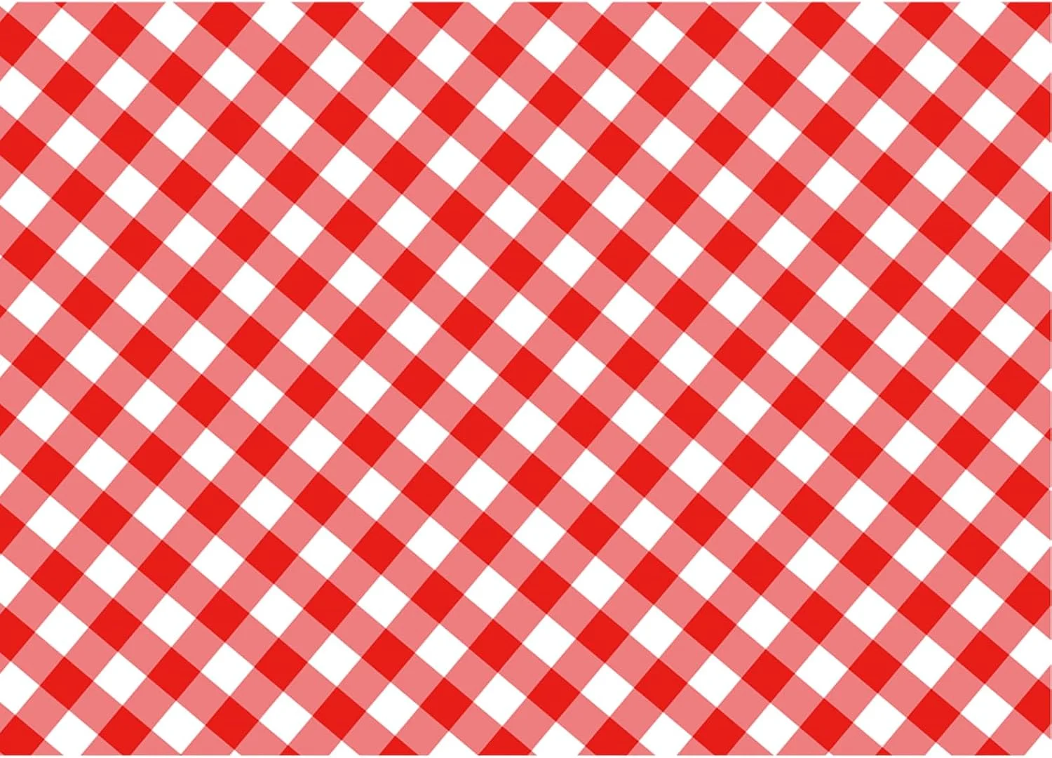 پس زمینه شطرنجی قرمز و سفید - پس زمینه وینیل بافت چهارخانه قرمز 210x150 سانتی متر برای تزئینات مهمانی پیک نیک باربیکیو، تولد، عکاسی پرتره جشن نوزاد