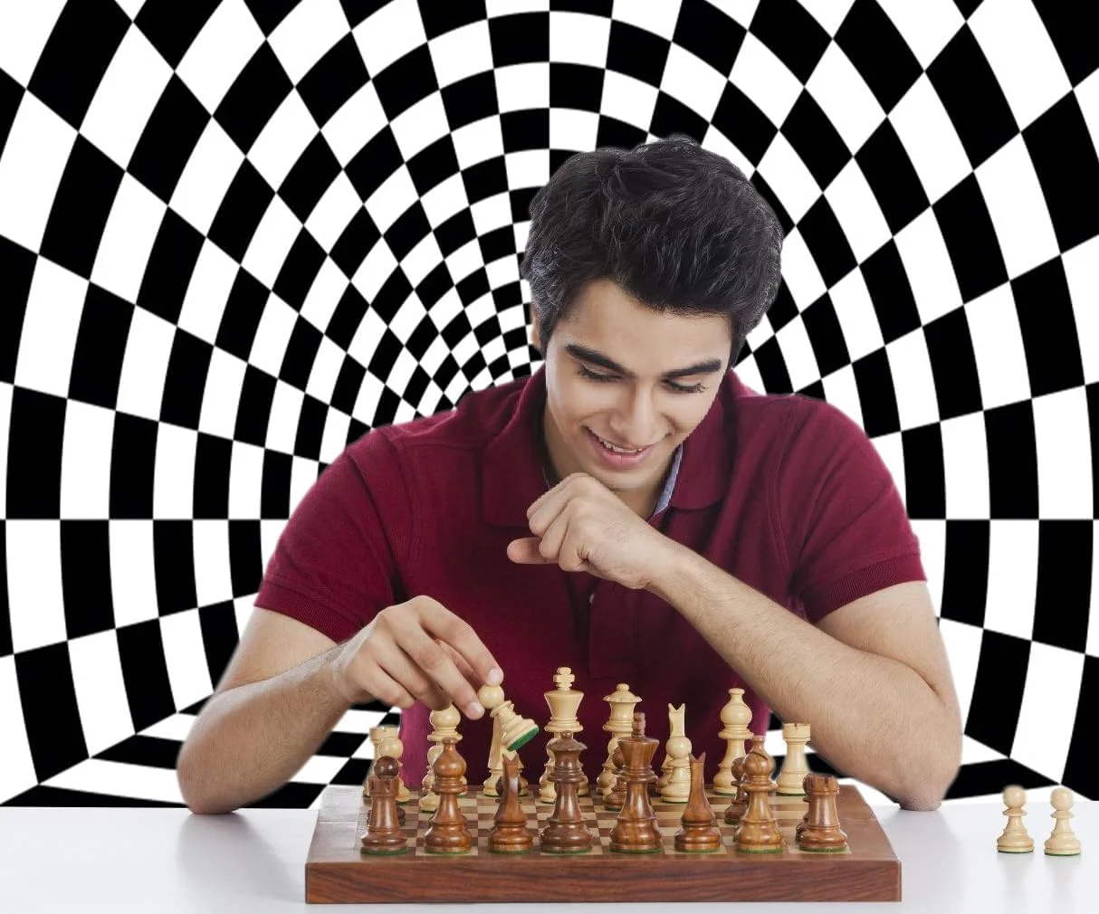 پس زمینه شطرنجی سیاه و سفید برای عکاسی، الگوی هندسی سه بعدی، پس زمینه تونل بی پایان انتزاعی، دکوراسیون جشن تولد با تم مسابقه، لوازم استودیوی عکس 300x250 سانتی متر