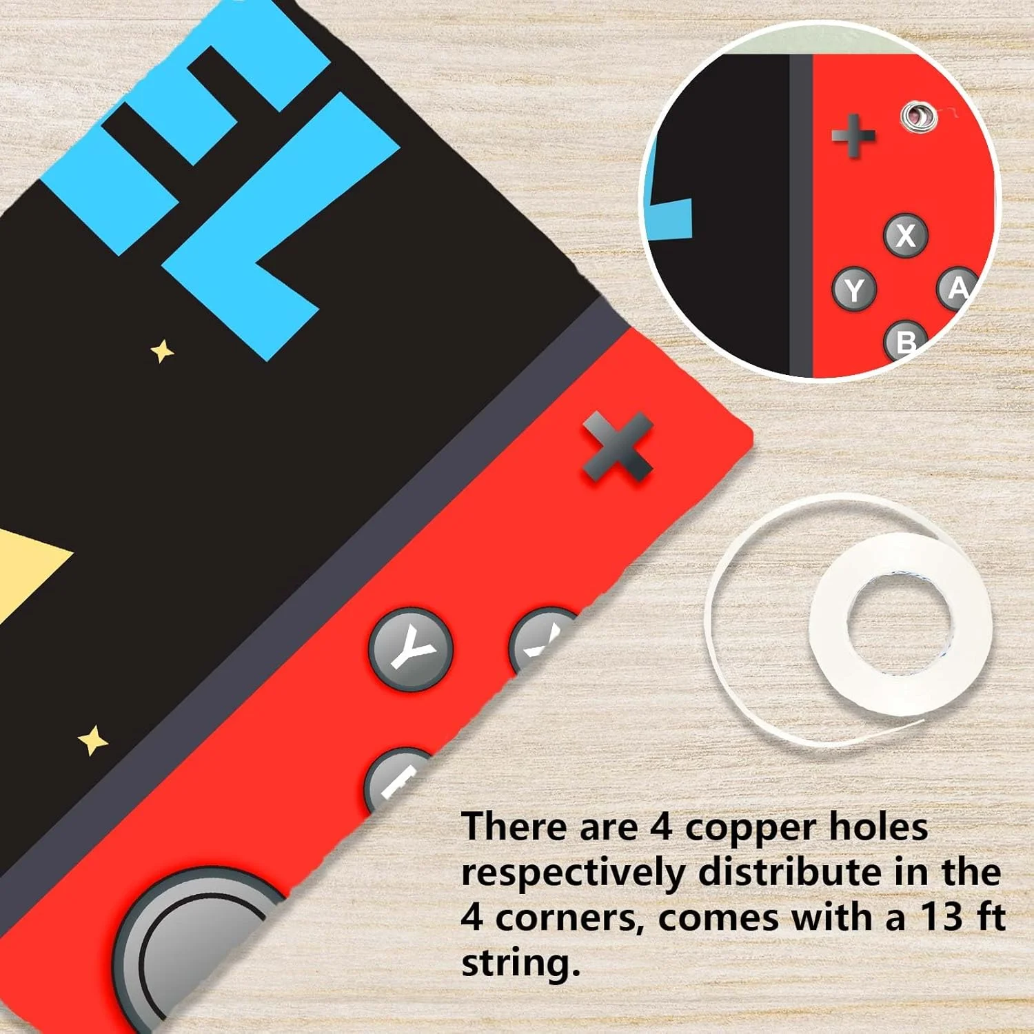 بنر پس زمینه تم تولد دوازده سالگی با طرح بازی ویدیویی، مناسب برای دکور جشن تولد پسران و دختران، مهمانی و جشن