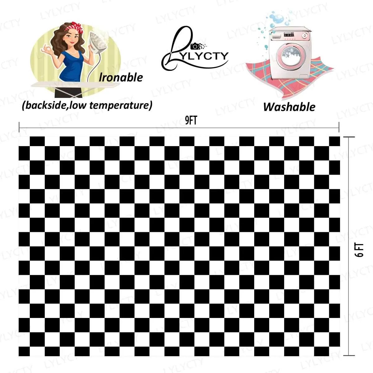 پس زمینه شطرنجی 2.7x1.8 متری با طرح شطرنجی، بافت صفحه شطرنج، پس زمینه عکاسی با جیب میله ای، بنر دکور، استودیو عکس برداری مدل MBZYLY53 پس زمینه شطرنجی 2.7x1.8 متری با طرح شطرنجی، بافت صفحه شطرنج، پس زمینه عکاسی با جیب میله ای، بنر دکور، استودیو عکس برداری مدل MBZYLY53