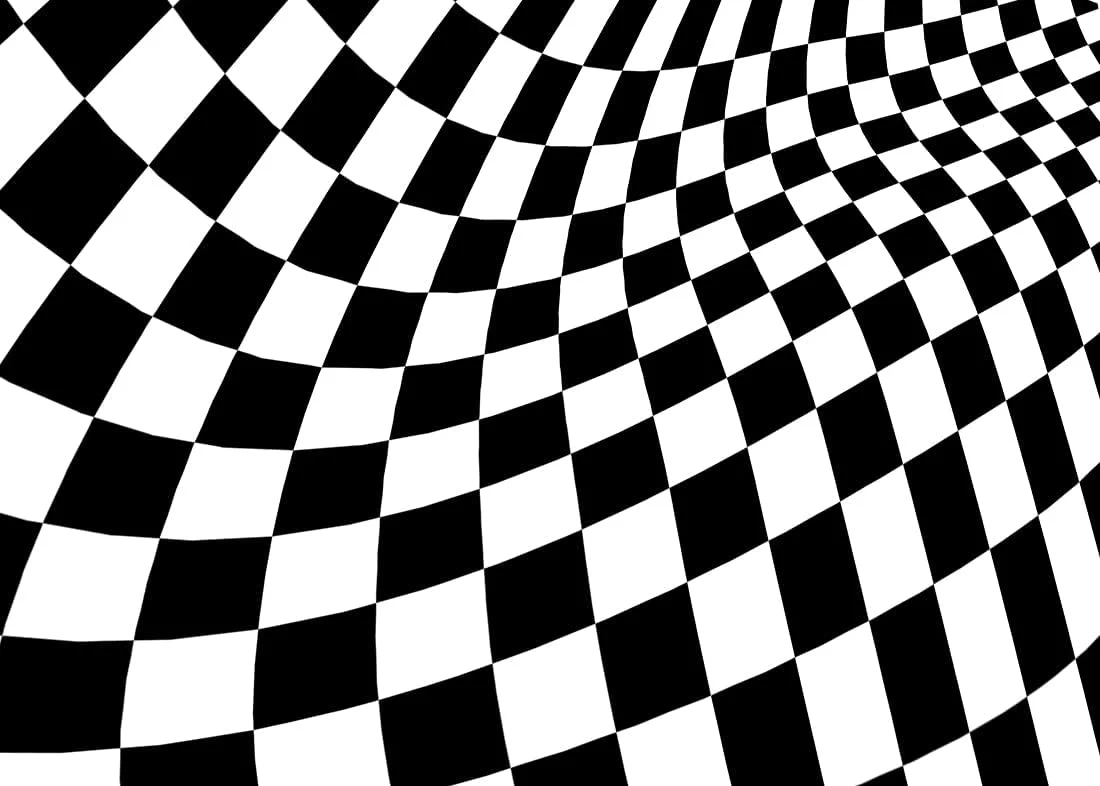 پس زمینه پارچه ای طرح شطرنجی سیاه و سفید BELECO، 213x152 سانتی متر، بافت صفحه شطرنجی، زمینه موج دار، لوازم مهمانی با تم مسابقه، تزئینات تولد، لوازم استودیوی عکس