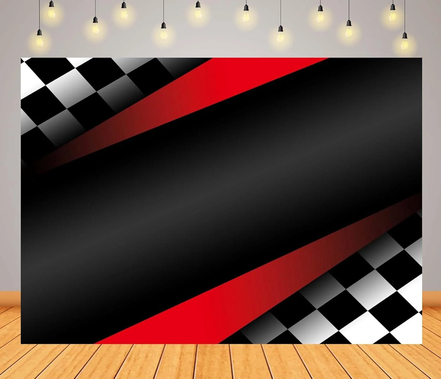 پس زمینه پرچم ماشین مسابقه ای CORFOTO با ابعاد 7x5 فوت، پس زمینه قرمز موج دار مسابقه ای، بنر مهمانی با تم مسابقه، دکوراسیون جشن تولد ماشین مسابقه ای، پس زمینه ورزشی قهرمانی، لوازم غرفه عکس