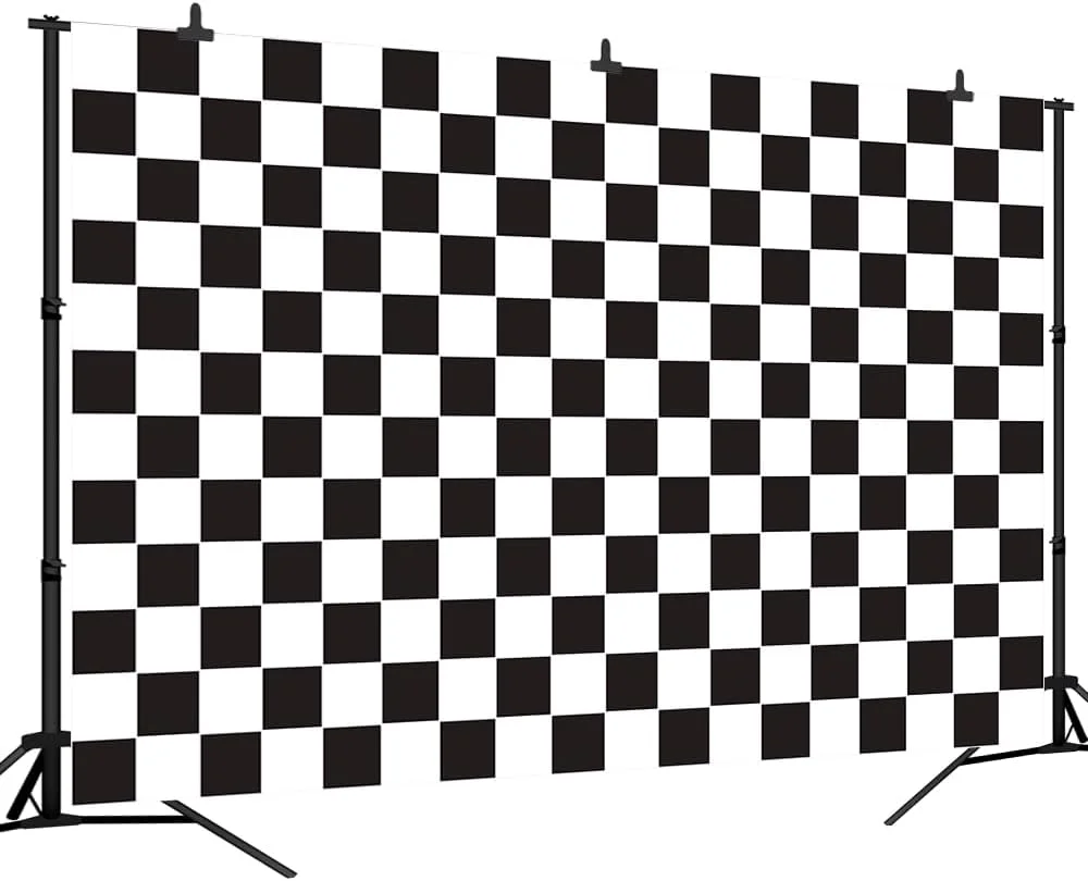 پس زمینه شطرنجی سیاه و سفید 2.7x1.8 متری، بافت هندسی پرچم مسابقه اتومبیلرانی، پس زمینه عکاسی جشن تولد 2 سالگی پسرانه، بنر عکس نوزاد پس زمینه شطرنجی سیاه و سفید 2.7x1.8 متری، بافت هندسی پرچم مسابقه اتومبیلرانی، پس زمینه عکاسی جشن تولد 2 سالگی پسرانه، بنر عکس نوزاد