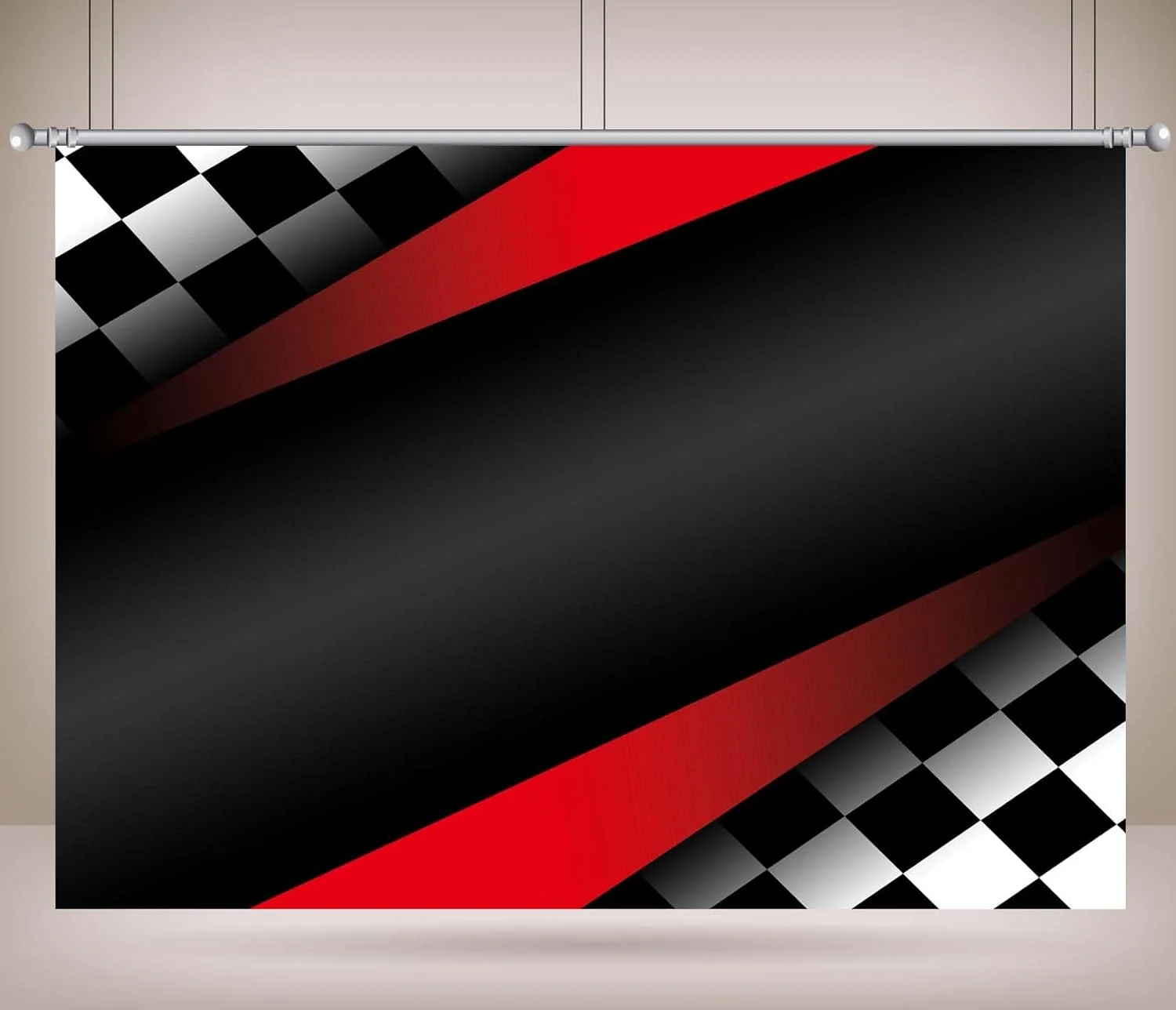 پس زمینه پرچم ماشین مسابقه ای CORFOTO با ابعاد 7x5 فوت، پس زمینه قرمز موج دار مسابقه ای، بنر مهمانی با تم مسابقه، دکوراسیون جشن تولد ماشین مسابقه ای، پس زمینه ورزشی قهرمانی، لوازم غرفه عکس