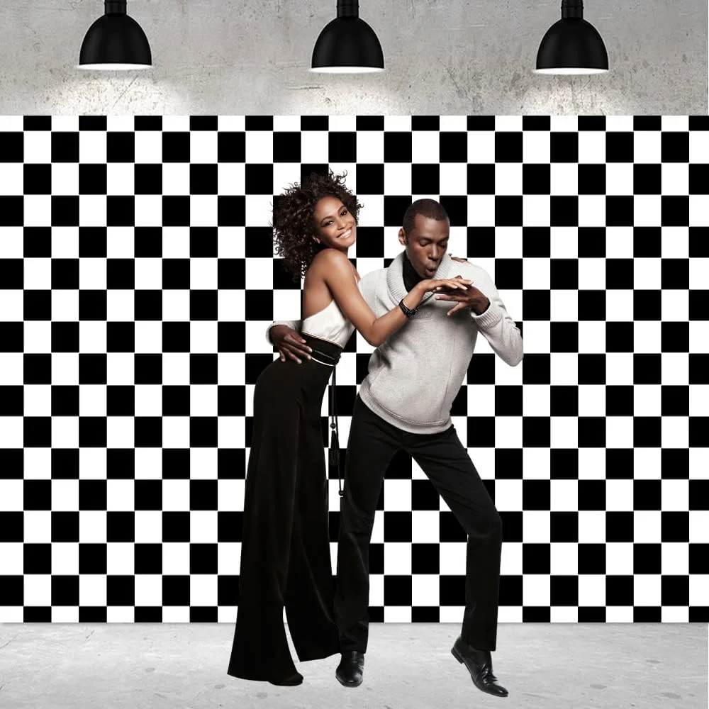 پس زمینه عکاسی با طرح شطرنجی سیاه و سفید، مناسب برای دکوراسیون جشن تولد کودکان، بنر، پس زمینه عکس، لوازم استودیویی پس زمینه عکاسی با طرح شطرنجی سیاه و سفید، مناسب برای دکوراسیون جشن تولد کودکان، بنر، پس زمینه عکس، لوازم استودیویی