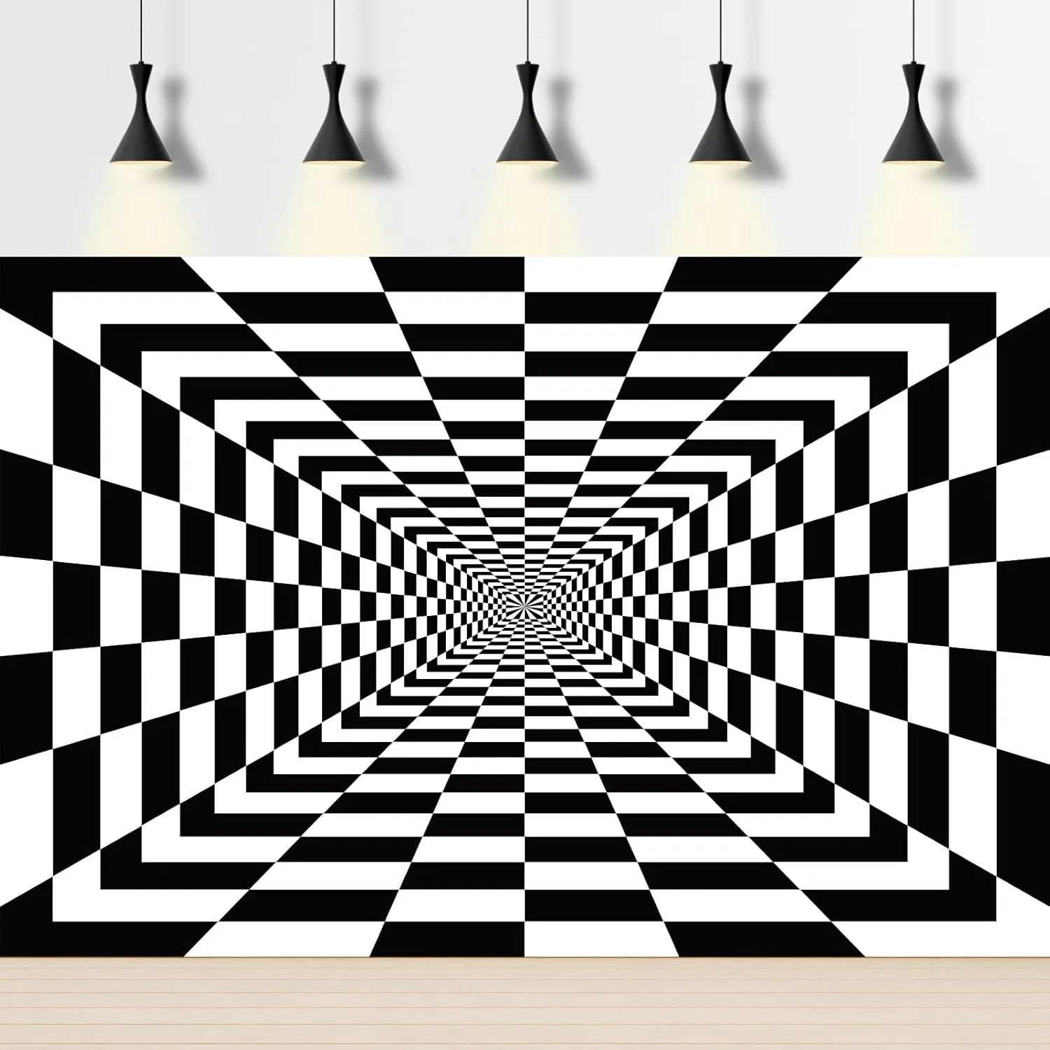 پس زمینه شطرنجی سیاه و سفید، صفحه شطرنج مسابقه ای، بافت شبکه ای، الگوی هندسی، پس زمینه عکاسی، دکوراسیون مهمانی با تم مسابقه، لوازم استودیوی عکس تولد 7x5 فوت