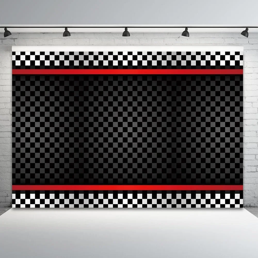 پس زمینه مسابقه اتومبیلرانی به ابعاد 7x5 فوت برای عکاسی، خط پایان شطرنجی سیاه و سفید، دکوراسیون جشن تولد ماشین مسابقه، پس زمینه غرفه عکس جشن نوزاد پس زمینه مسابقه اتومبیلرانی به ابعاد 7x5 فوت برای عکاسی، خط پایان شطرنجی سیاه و سفید، دکوراسیون جشن تولد ماشین مسابقه، پس زمینه غرفه عکس جشن نوزاد