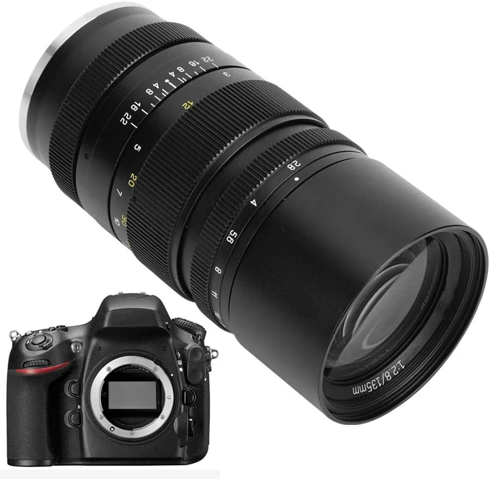 لنز تله فوتو زاویه باز فول فریم 135 میلیمتری F2.8II آلیاژ آلومینیوم مشکی برای F-Mount لنز تله فوتو زاویه باز فول فریم 135 میلیمتری F2.8II آلیاژ آلومینیوم مشکی برای F-Mount