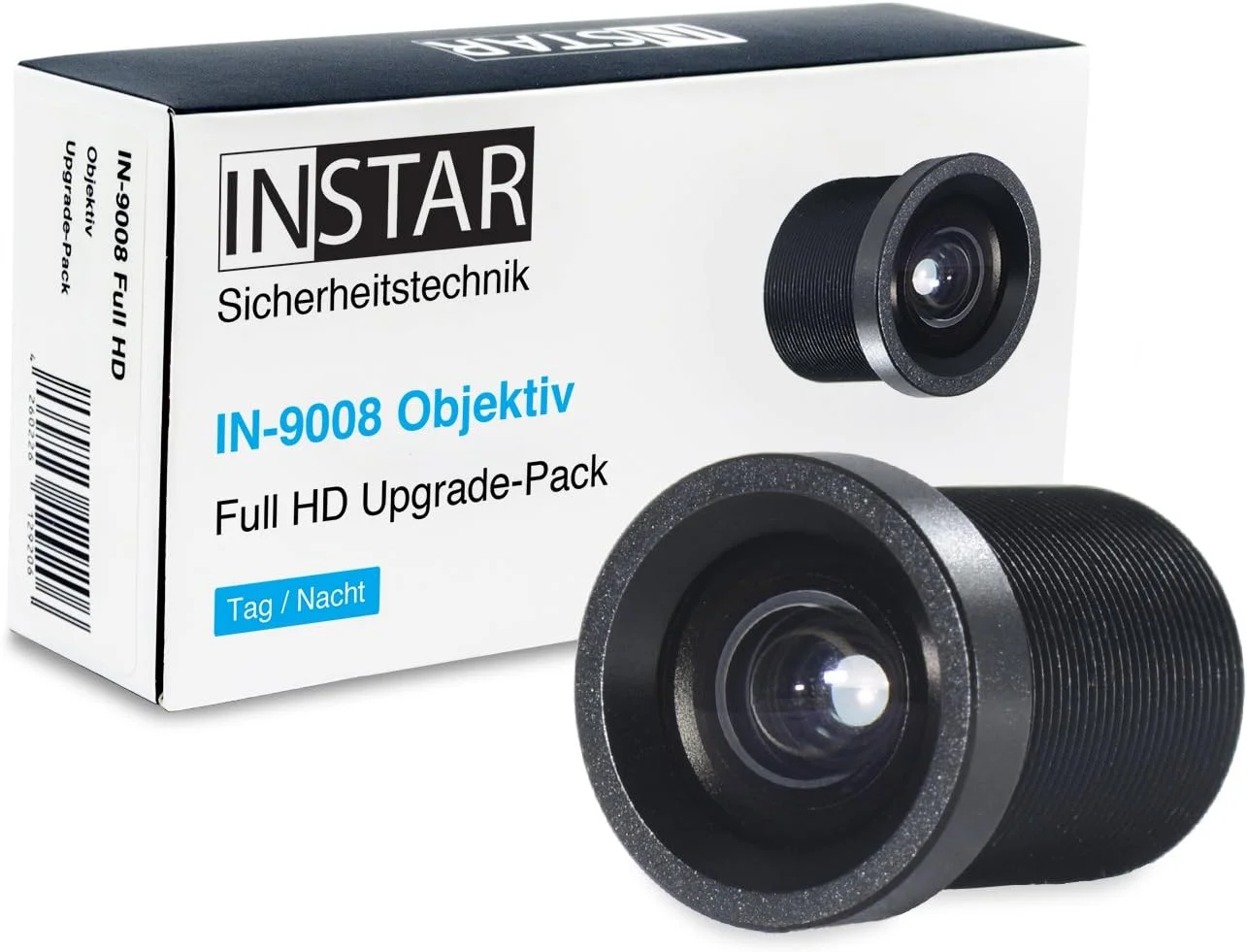 لنز تله فوتو 16 میلی‌متری INSTAR IN-9008 برای دوربین‌های Full HD/IP/دوربین مداربسته/لنز/لوازم جانبی/جزئیات بیشتر در فواصل دورتر/تله/S-Mount/M12xP0.5