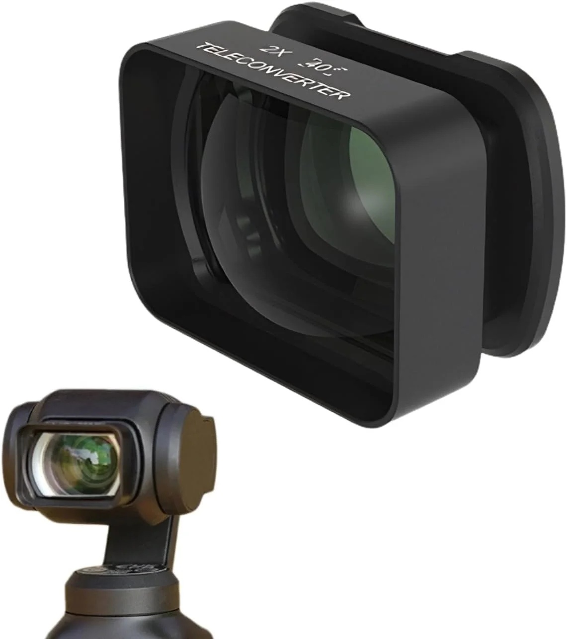 لنز تله فوتو 2X برای Spirit Eye osmo pocket3، لنز عکاسی با بزرگنمایی 2 برابر با اتصال مغناطیسی، پوشش با وضوح بالا، عکاسی از راه دور