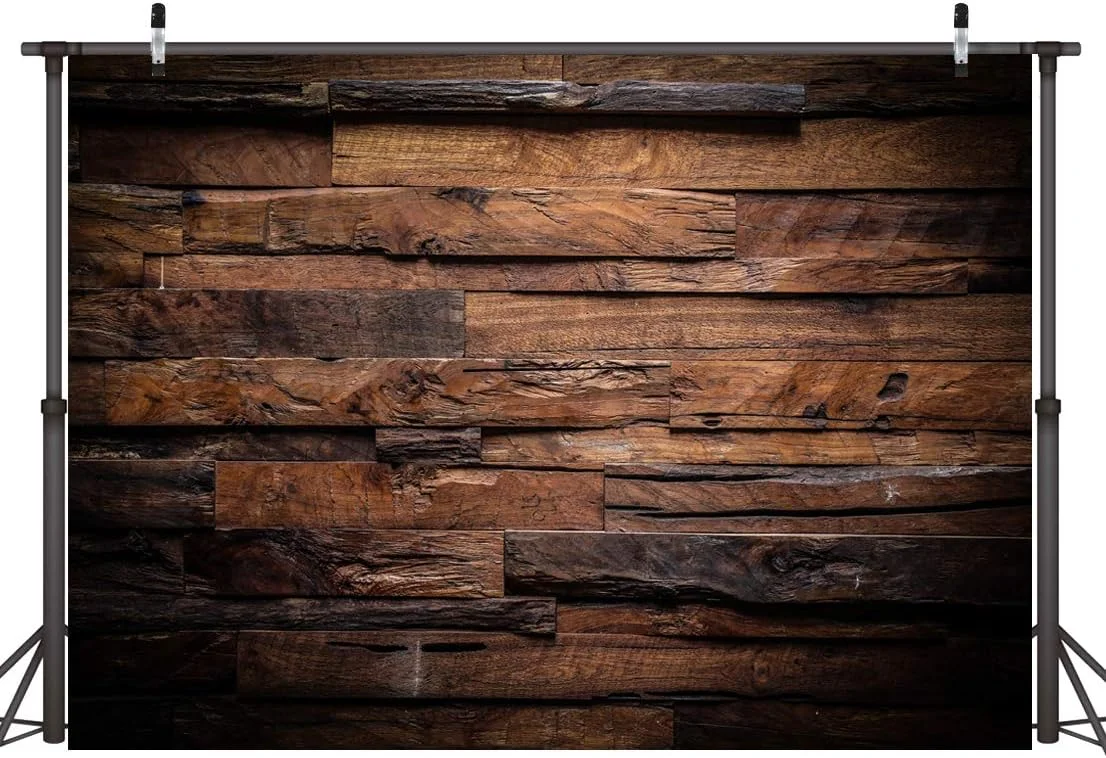 پس زمینه چوبی قهوه ای CYLYH با ابعاد 2.4x1.8 متر برای عکاسی، پس زمینه سفارشی قدیمی برای لوازم استودیوی عکس مدل D104