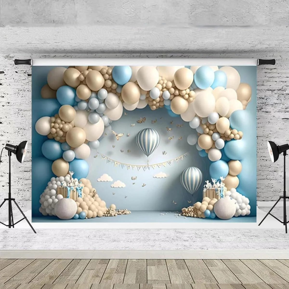 پس زمینه های سه بعدی بادکنکی برای عکاسی، بادکنک هوای گرم، پروانه، تزئینات جشن تولد نوزاد، پس زمینه جشن بیبی شاور، پس زمینه برای کیک، پس زمینه جشن عروسی، پس زمینه جشن تولد، 5X3FT پس زمینه های سه بعدی بادکنکی برای عکاسی، بادکنک هوای گرم، پروانه، تزئینات جشن تولد نوزاد، پس زمینه جشن بیبی شاور، پس زمینه برای کیک، پس زمینه جشن عروسی، پس زمینه جشن تولد، 5X3FT