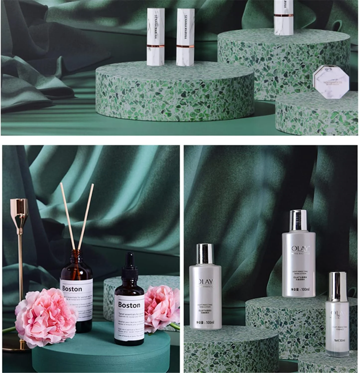 پس زمینه عکاسی دو طرفه سه بعدی با 2 طرح، ضد آب، بافت عالی، دیوار پس زمینه برای نمایش ویدئو، لوازم تزئینی برای عکس های جواهرات/غذا (شماره 1)، ابعاد 42 در 57 سانتی متر پس زمینه عکاسی دو طرفه سه بعدی با 2 طرح، ضد آب، بافت عالی، دیوار پس زمینه برای نمایش ویدئو، لوازم تزئینی برای عکس های جواهرات/غذا (شماره 1)، ابعاد 42 در 57 سانتی متر