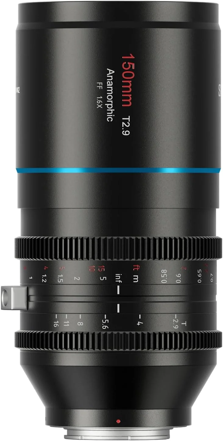 لنز آنامورفیک فول فریم SIRUI 150mm T2.9 1.6X، لنز سینمایی تله فوتو آنامورفیک (Venus 150mm مانت L)