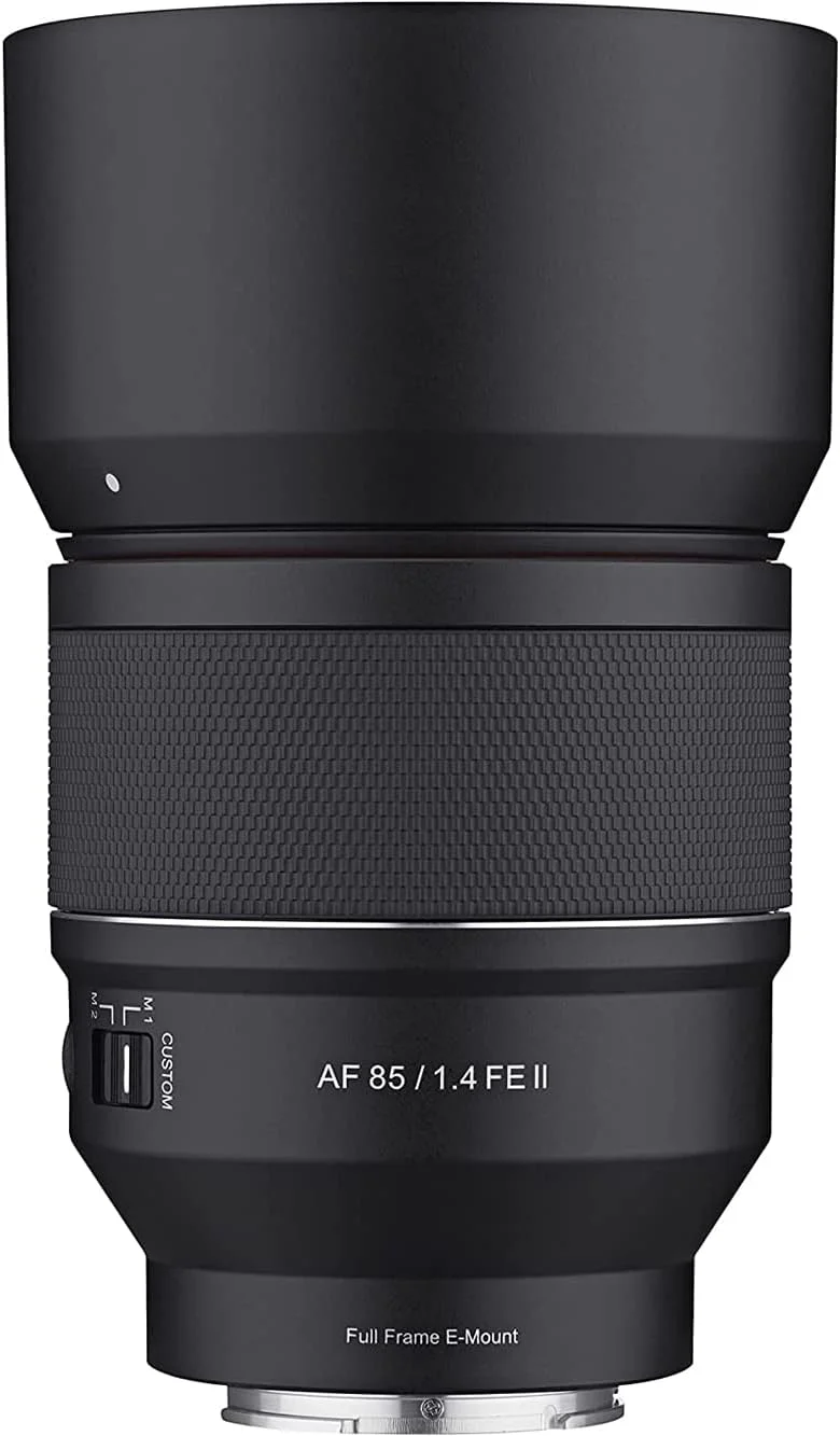 لنز تله فوتو 85mm F1.4 AF Series II فول فریم سامیانگ با فوکوس خودکار برای سونی E (SYIO85SE2-E)، مشکی