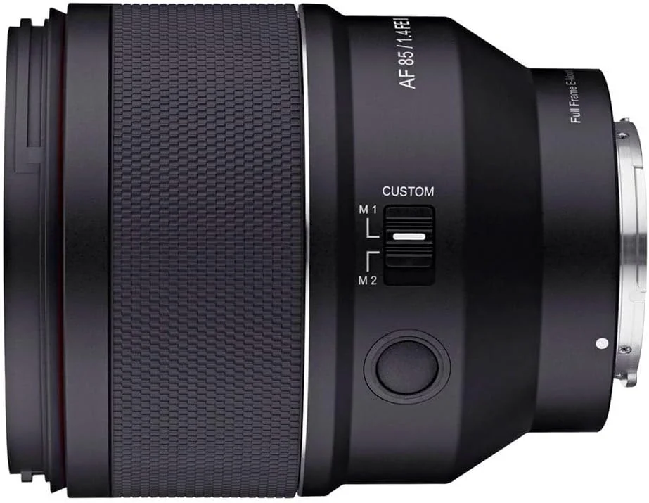 لنز فوکوس ثابت SAMYANG 888367 مدل AF 85mm F1.4 FE II سازگار با دهانه E سونی α، سایز کامل، تله متوسط، مشکی لنز فوکوس ثابت SAMYANG 888367 مدل AF 85mm F1.4 FE II سازگار با دهانه E سونی α، سایز کامل، تله متوسط، مشکی