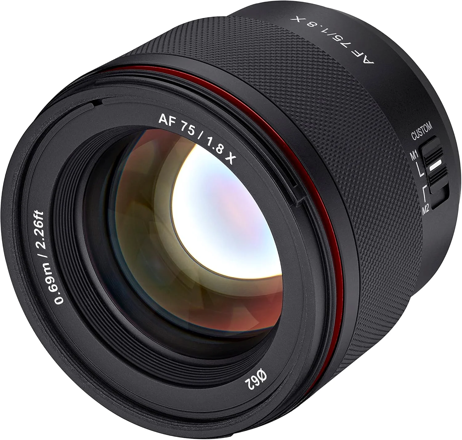 لنز تله فوتو جمع و جور سام یانگ AF 75mm F1.8 با فوکوس خودکار برای Fujifilm X - APS-C Mirrorless، مقاوم در برابر آب و هوا، STM AF بی صدا، سوییچ سفارشی با دیافراگم از پیش تعیین شده، بوکه نرم، سبک وزن
