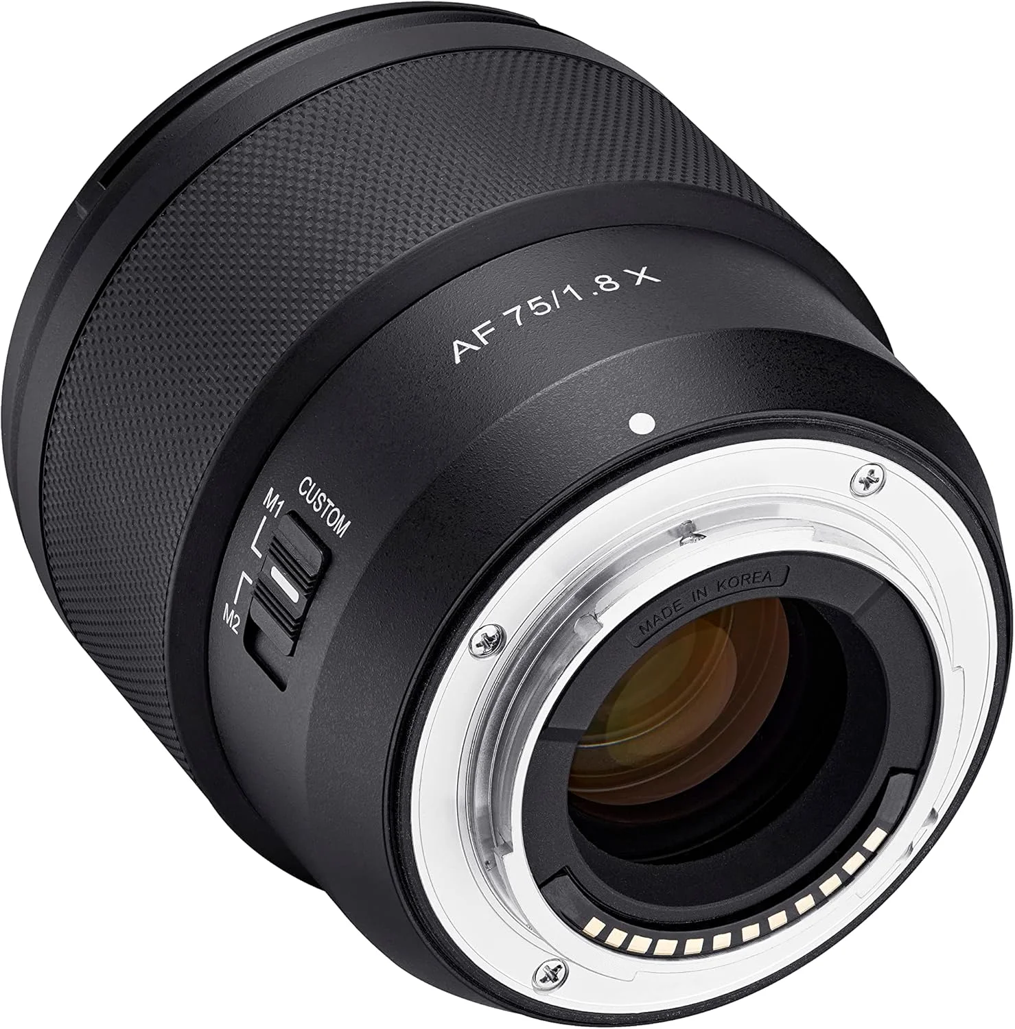 لنز تله فوتو جمع و جور سام یانگ AF 75mm F1.8 با فوکوس خودکار برای Fujifilm X - APS-C Mirrorless، مقاوم در برابر آب و هوا، STM AF بی صدا، سوییچ سفارشی با دیافراگم از پیش تعیین شده، بوکه نرم، سبک وزن