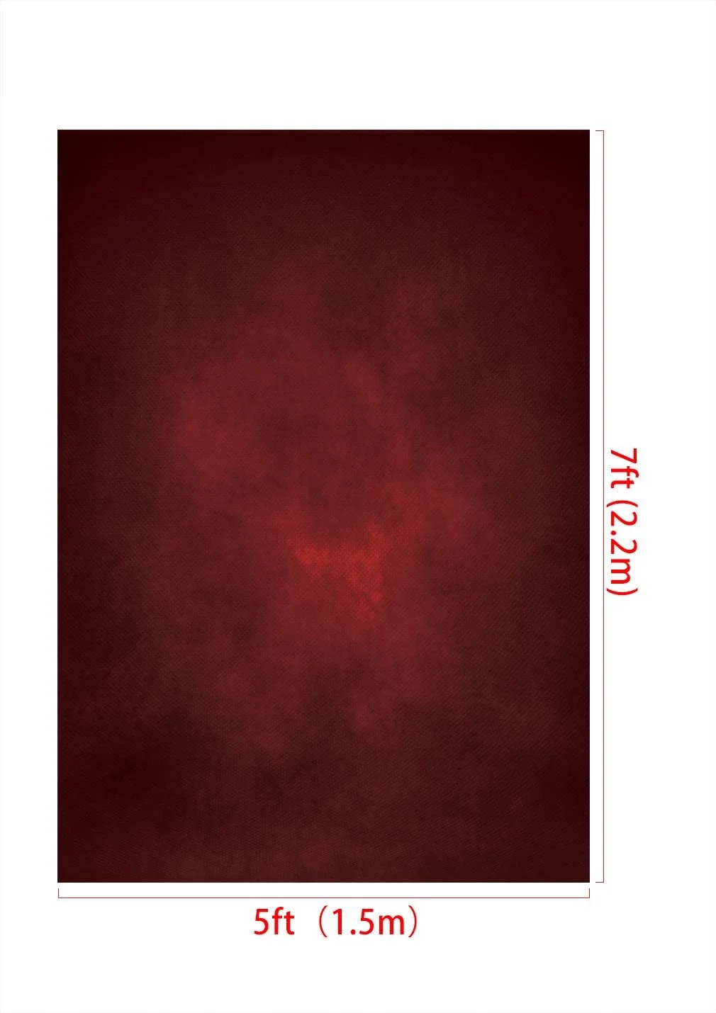 پس زمینه عکاسی کیت 2x3 متر گرادیان مشکی قرمز انتزاعی تیره، پس زمینه تاشو استودیو بافت مخملی وینتیج قابل شستشو و تزئینی