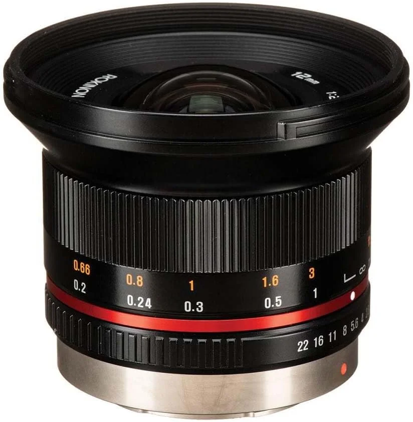 لنز ثابت فوق عریض 12 میلی‌متری Rokinon F2.0 Ncs Cs برای دوربین‌های دیجیتال Olympus و Panasonic Micro 4/3 (Mft) (مشکی) (Rk12M-Mft)، سایز واحد