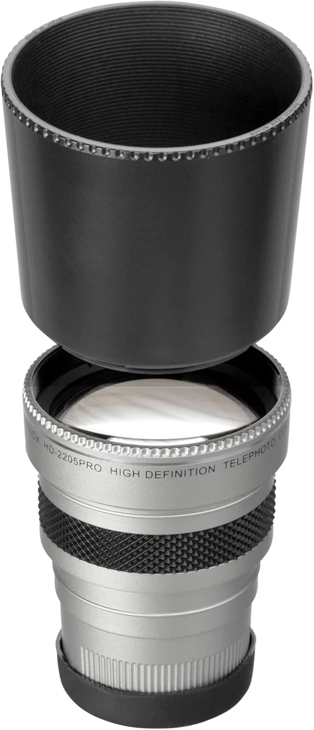 لنز تله فوتو با کیفیت بالا Raynox HD 2205 Pro (2.2x، رزوه نصب 37 میلی متر، رزوه فیلتر جلویی 55 میلی متر)