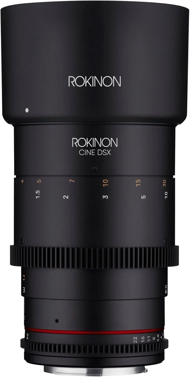 لنز سینمایی تله فوتو 135 میلی‌متری Rokinon با دیافراگم T2.2 و فریم کامل DSX برای Nikon F (DSX135-N)