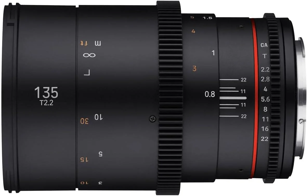 لنز سینمایی تله فوتو 135 میلیمتری Rokinon با دیافراگم T2.2 و فریم کامل DSX برای Sony E (DSX135-NEX) لنز سینمایی تله فوتو 135 میلیمتری Rokinon با دیافراگم T2.2 و فریم کامل DSX برای Sony E (DSX135-NEX)