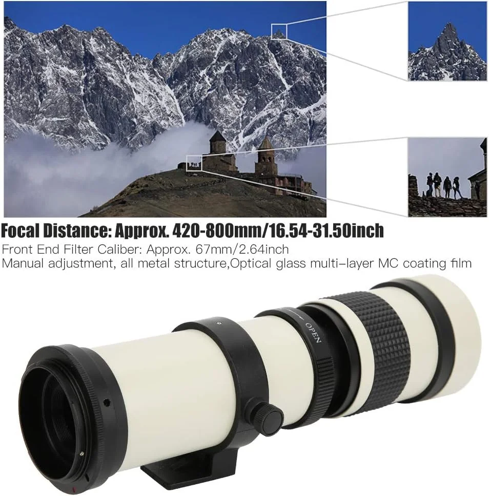 لنز زوم دستی راهنمای فوکوس خواندن، 420-800 میلی متر، سفید 420800MM ORGINATION F 8.316 راهنمای فوکوس کامل زوم تمیز برای L'ef -، #811، چمدان کابین لنز زوم دستی راهنمای فوکوس خواندن، 420-800 میلی متر، سفید 420800MM ORGINATION F 8.316 راهنمای فوکوس کامل زوم تمیز برای L'ef -، #811، چمدان کابین