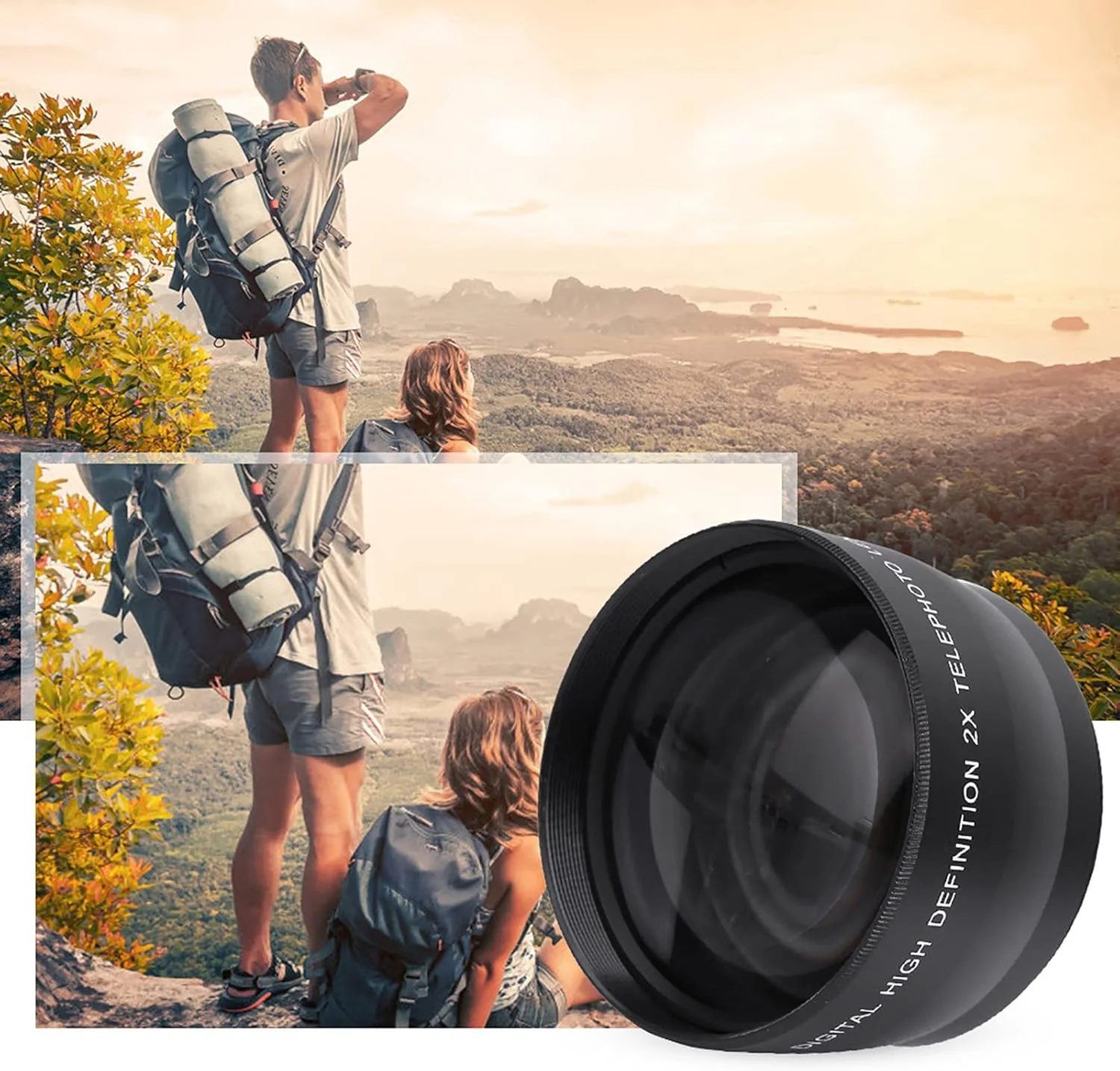 لنز تله فوتو 2X لنز دوربین شیشه ای اپتیکال ممتاز برای پرتره های دیدنی برای علاقه مندان به عکاسی لنز تله فوتو 2X لنز دوربین شیشه ای اپتیکال ممتاز برای پرتره های دیدنی برای علاقه مندان به عکاسی