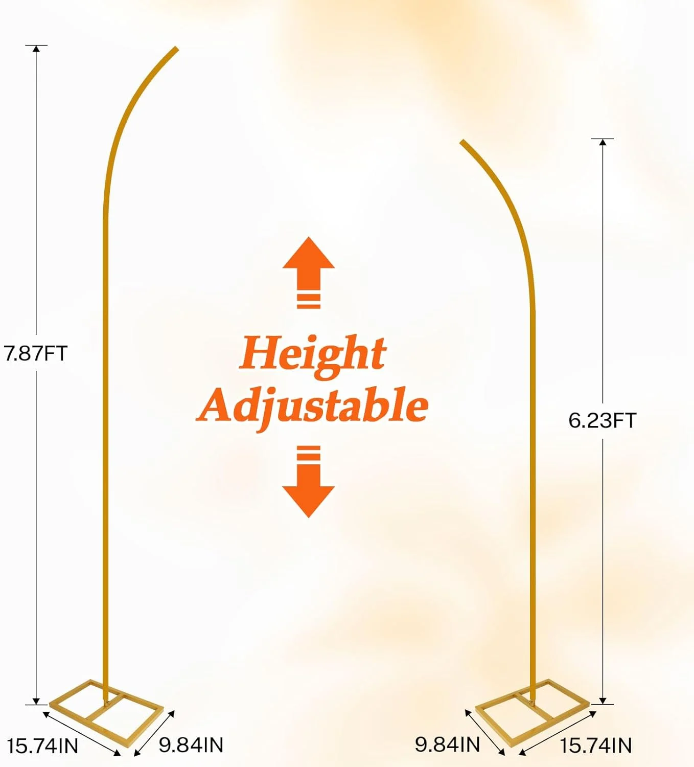 مجموعه پایه طاق گل برای عروسی، فلزی طلایی نیمه، مناسب برای پیشنهاد ازدواج، سالگرد عروسی، جشن نامزدی، دکوراسیون پس زمینه مهمانی مجموعه پایه طاق گل برای عروسی، فلزی طلایی نیمه، مناسب برای پیشنهاد ازدواج، سالگرد عروسی، جشن نامزدی، دکوراسیون پس زمینه مهمانی