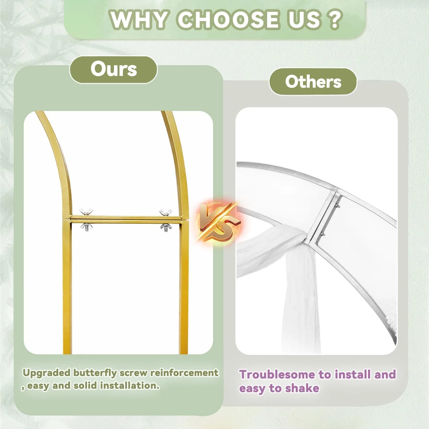 استند بکدراپ طاق دوتایی فلزی، قاب بکدراپ طاق باز U شکل، طاق های عروسی برای مراسم، جشن نوزاد، دکوراسیون جشن تولد (طلایی، 2 متر در 1 متر) استند بکدراپ طاق دوتایی فلزی، قاب بکدراپ طاق باز U شکل، طاق های عروسی برای مراسم، جشن نوزاد، دکوراسیون جشن تولد (طلایی، 2 متر در 1 متر)