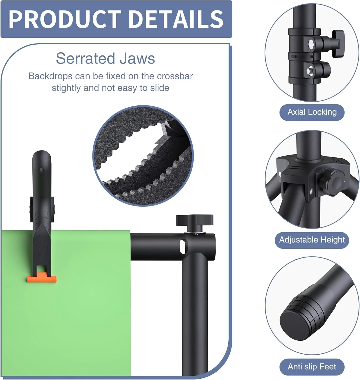 پایه پس زمینه 3x2.3 متر، پایه پس زمینه با قابلیت تنظیم ارتفاع و عرض، پایه پس زمینه برای طاق بادکنک، عکس، مهمانی ها