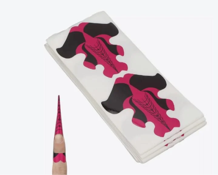 برچسب های فرم کاشت ناخن حرفه ای، طرح ماهی، 300 عدد