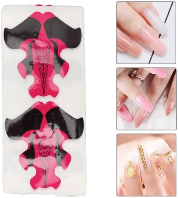 برچسب های فرم کاشت ناخن حرفه ای، طرح ماهی، 300 عدد