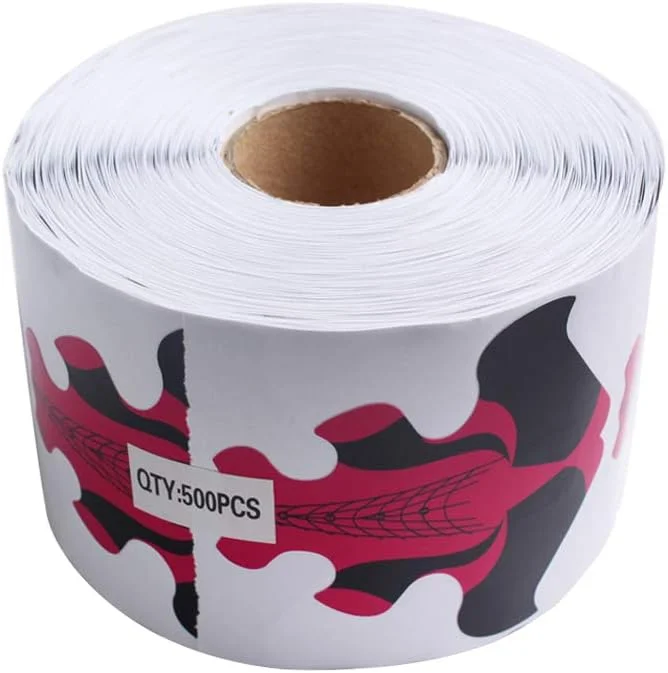 راهنمای فرم ناخن ییگو بیوتی لیدر 500 عددی برای اکستنشن، ابزار DIY فرانسوی، برچسب طراحی ناخن ژل UV آکریلیک