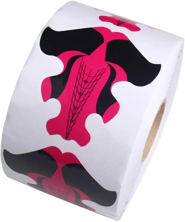 راهنمای فرم ناخن ییگو بیوتی لیدر 500 عددی برای اکستنشن، ابزار DIY فرانسوی، برچسب طراحی ناخن ژل UV آکریلیک