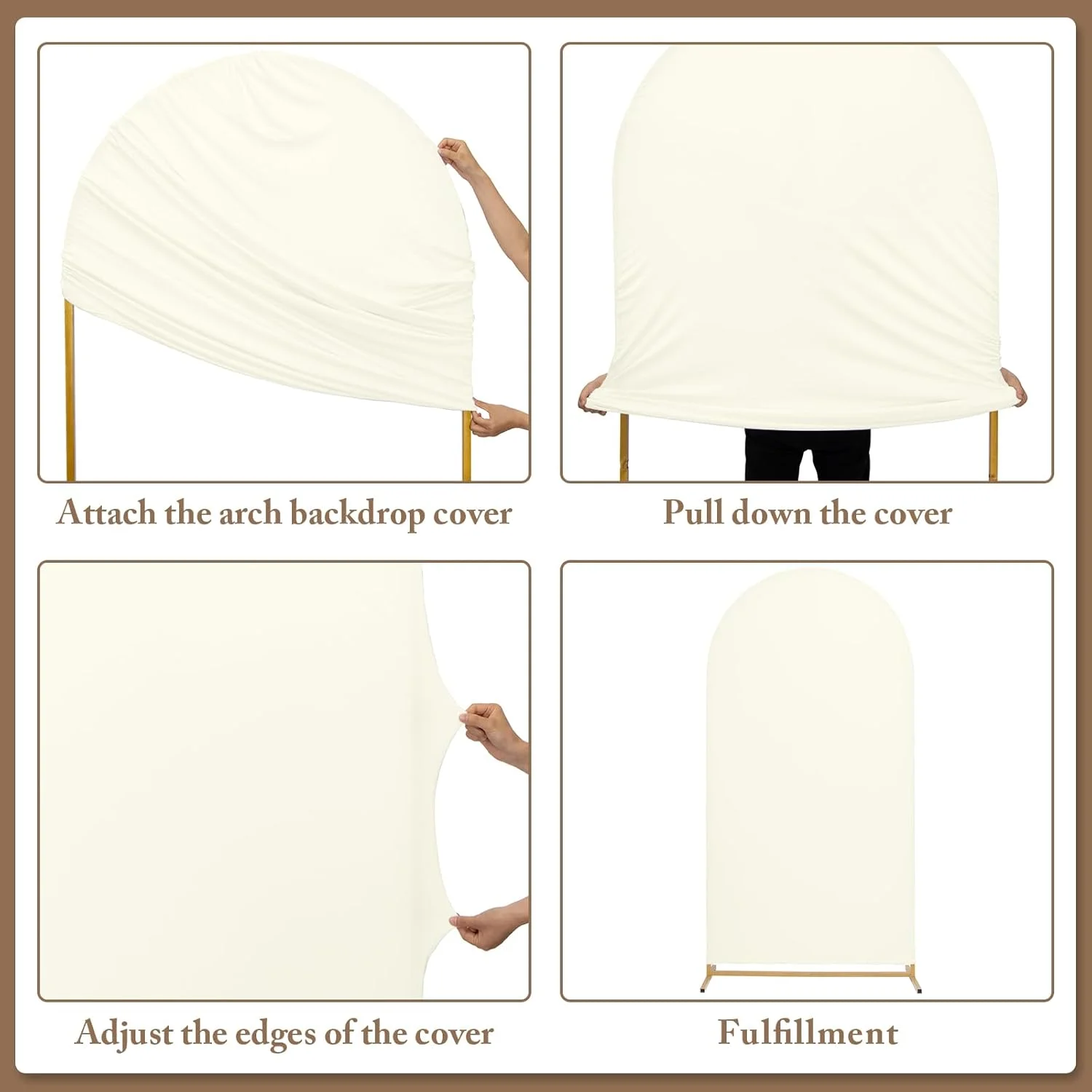 مجموعه پایه و روکش پس زمینه طاق فلزی، 2.4 متر، پس زمینه مهمانی 2.2 متر، مونتاژ آسان، پایه پس زمینه برای مهمانی ها، تولد، جشن نوزاد مجموعه پایه و روکش پس زمینه طاق فلزی، 2.4 متر، پس زمینه مهمانی 2.2 متر، مونتاژ آسان، پایه پس زمینه برای مهمانی ها، تولد، جشن نوزاد