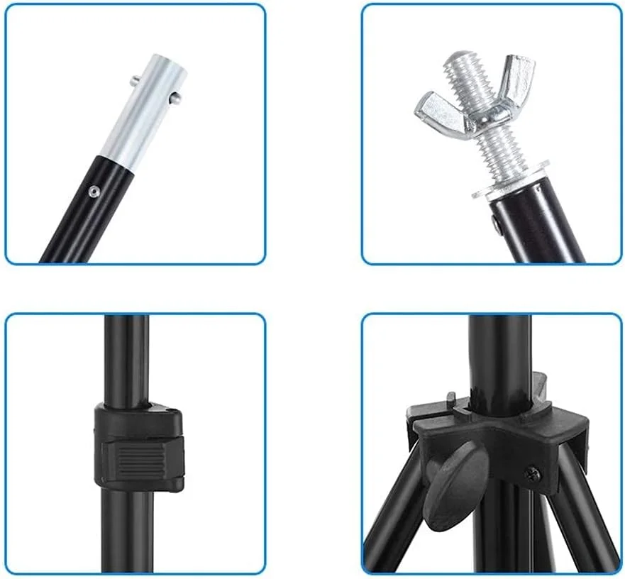 پایه پس زمینه 2x2 متری Selens با میله متقاطع و کیف حمل، سیستم پشتیبانی پایه پس زمینه، کیت پایه، نگهدارنده عکاسی قابل تنظیم، پایه نور برای تجهیزات استودیوی عکاسی