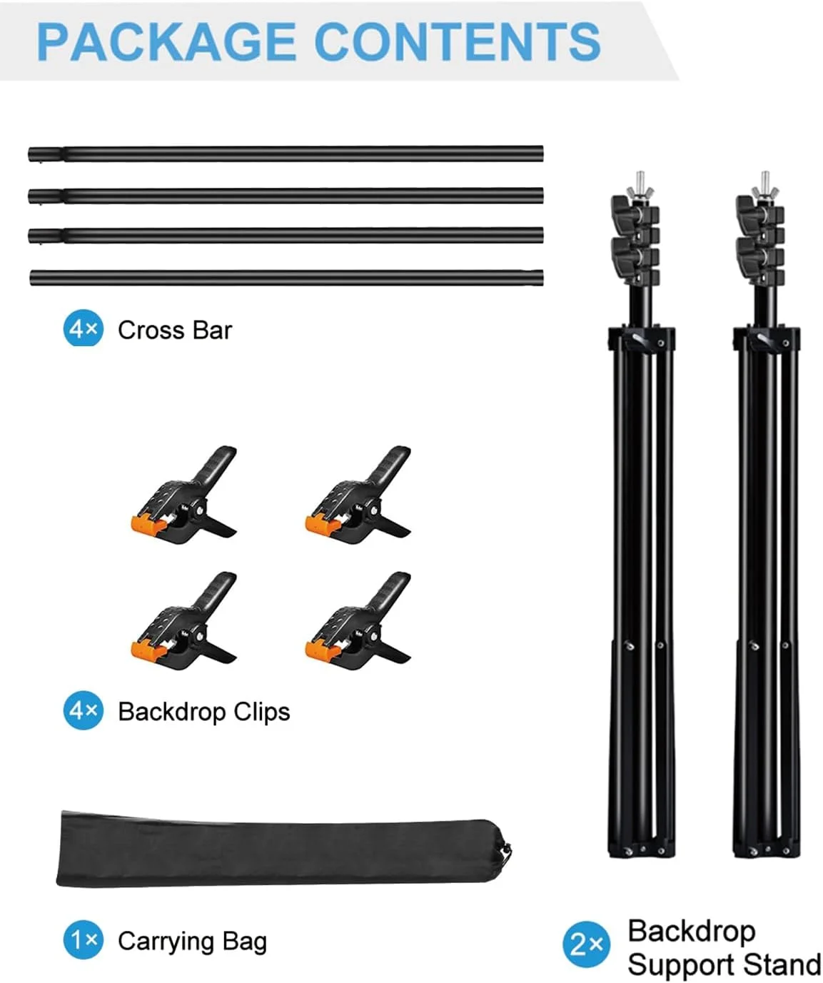 پایه پس زمینه عکاسی PULUZ، کیت پشتیبانی پایه پس زمینه عکاسی قابل تنظیم 2 * 3 متر با 4 گیره پس زمینه و کیف حمل، پایه پس زمینه برای مهمانی ها، عکاسی و عروسی پایه پس زمینه عکاسی PULUZ، کیت پشتیبانی پایه پس زمینه عکاسی قابل تنظیم 2 * 3 متر با 4 گیره پس زمینه و کیف حمل، پایه پس زمینه برای مهمانی ها، عکاسی و عروسی