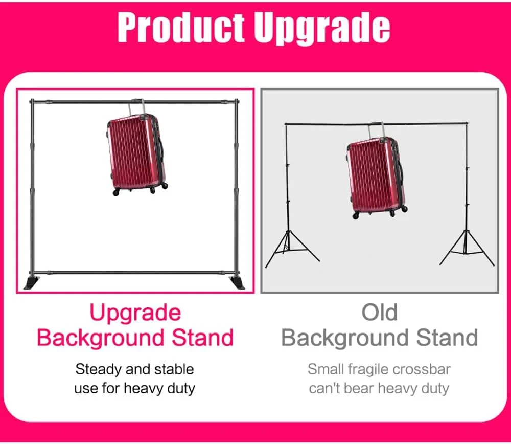 سیستم پشتیبانی پس زمینه عکاسی استودیویی پایه نگهدارنده پس زمینه آلیاژ آلومینیوم با کیف حمل سیستم پشتیبانی پس زمینه عکاسی استودیویی پایه نگهدارنده پس زمینه آلیاژ آلومینیوم با کیف حمل