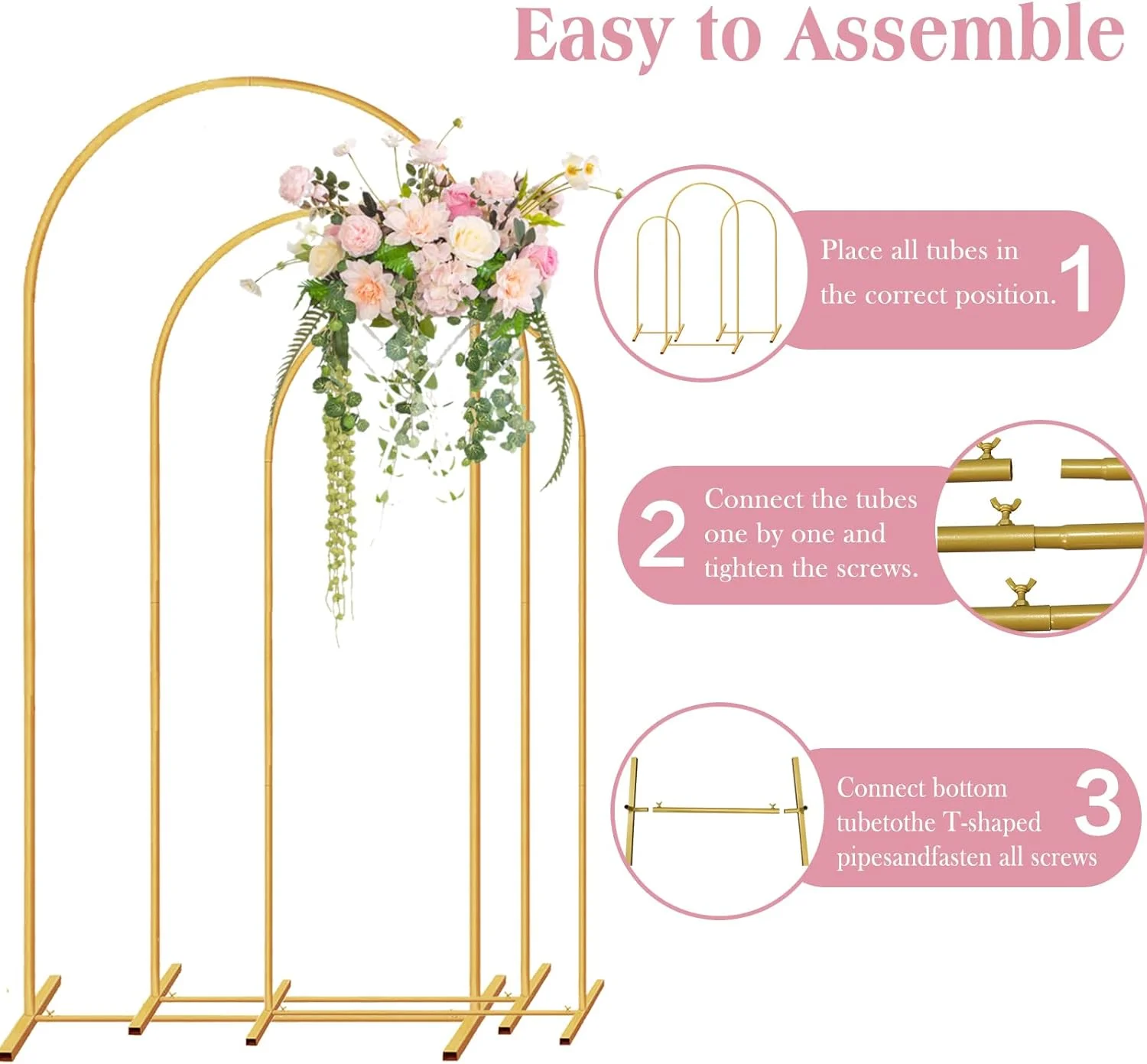 پایه پس زمینه استودیو عکس، پایه نگهدارنده قابل تنظیم برای مهمانی ها، تزئینات مراسم، عروسی، عکاسی (2 متر، 1.8 متر، 1.5 متر) پایه پس زمینه استودیو عکس، پایه نگهدارنده قابل تنظیم برای مهمانی ها، تزئینات مراسم، عروسی، عکاسی (2 متر، 1.8 متر، 1.5 متر)