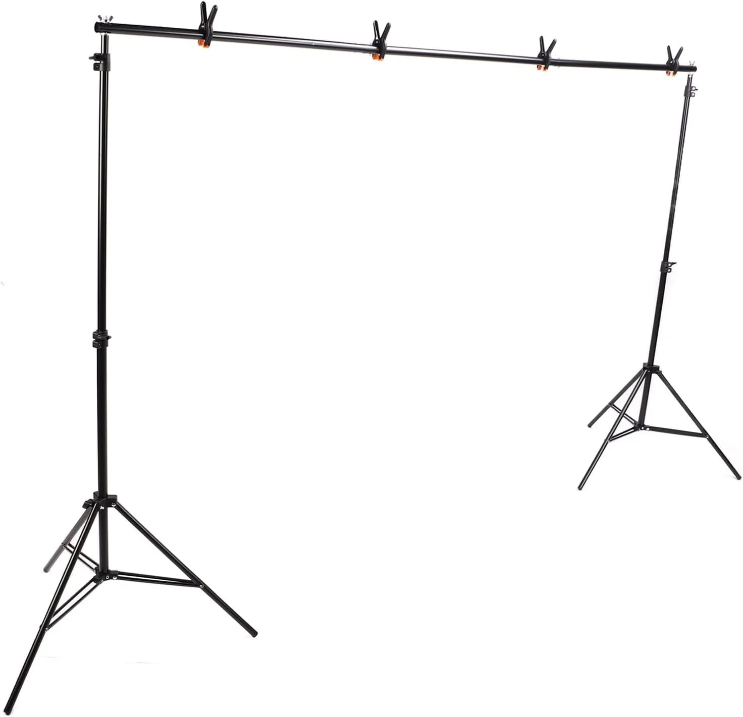 کیت پایه نگهدارنده پس زمینه عکس، سیستم پشتیبانی آلیاژ آلومینیوم، ارتفاع قابل تنظیم 70 سانتی متر تا 200 سانتی متر برای عکاسی استودیویی و پرتره کیت پایه نگهدارنده پس زمینه عکس، سیستم پشتیبانی آلیاژ آلومینیوم، ارتفاع قابل تنظیم 70 سانتی متر تا 200 سانتی متر برای عکاسی استودیویی و پرتره