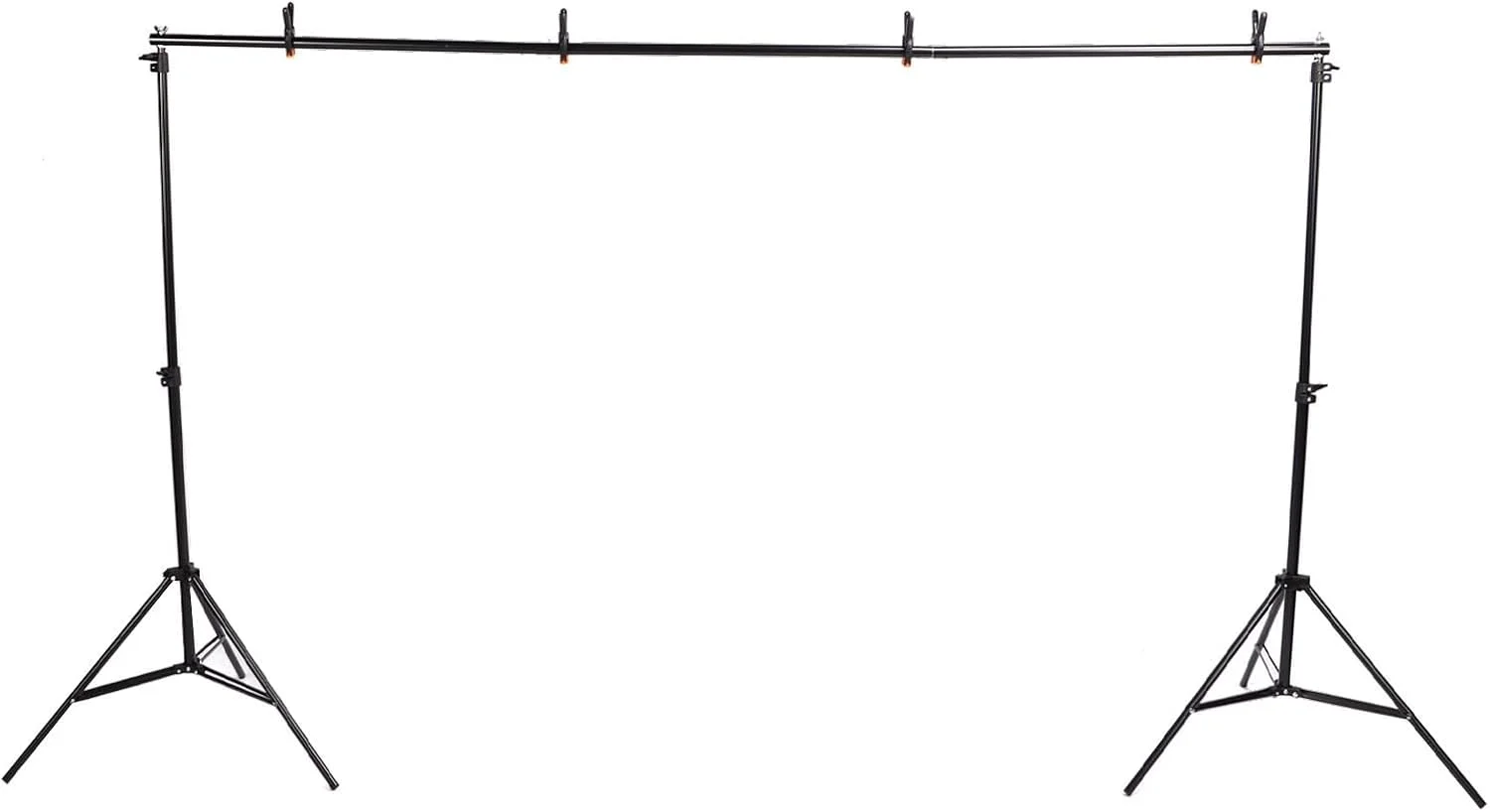 کیت پایه نگهدارنده پس زمینه عکس، سیستم پشتیبانی آلیاژ آلومینیوم، ارتفاع قابل تنظیم 70 سانتی متر تا 200 سانتی متر برای عکاسی استودیویی و پرتره کیت پایه نگهدارنده پس زمینه عکس، سیستم پشتیبانی آلیاژ آلومینیوم، ارتفاع قابل تنظیم 70 سانتی متر تا 200 سانتی متر برای عکاسی استودیویی و پرتره