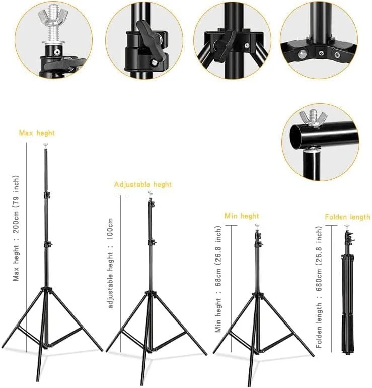 پایه نگهدارنده پس زمینه عکاسی 2x2 متر با گیره فنری، سیستم پشتیبانی پایه پس زمینه عکس و فیلم برای نمایش تبلیغات عروسی، مهمانی ها (بدون پس زمینه) پایه نگهدارنده پس زمینه عکاسی 2x2 متر با گیره فنری، سیستم پشتیبانی پایه پس زمینه عکس و فیلم برای نمایش تبلیغات عروسی، مهمانی ها (بدون پس زمینه)