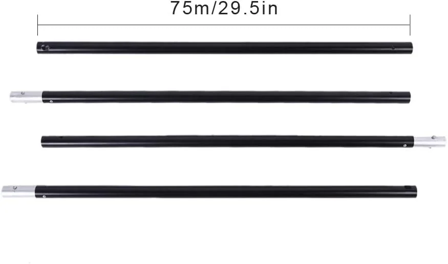 پایه نگهدارنده پس زمینه استودیو OUNA، 2 * 3 متر، آلیاژ آلومینیوم، سیستم پشتیبانی پس زمینه عکاسی قابل تنظیم با کیف حمل