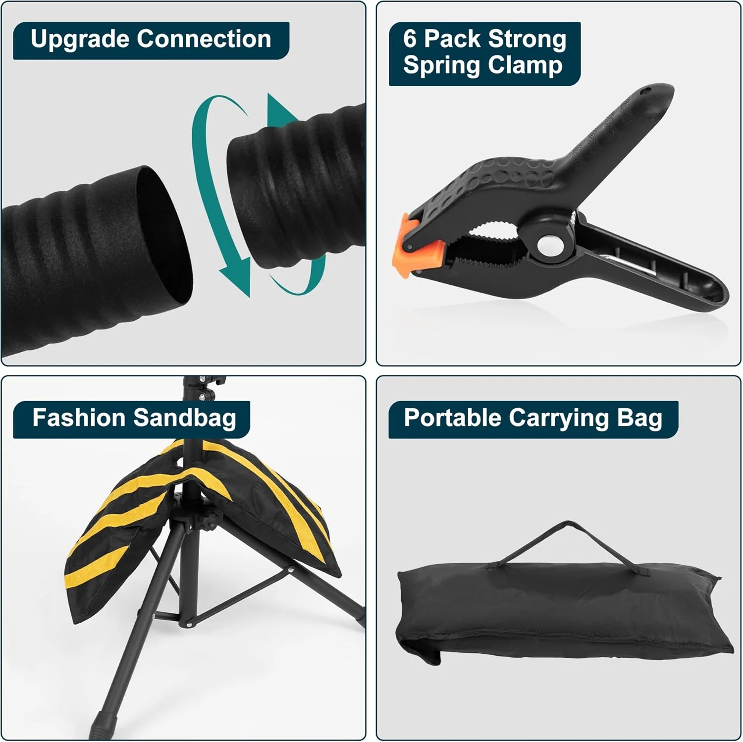 پایه پرده پس زمینه قابل حمل OPKING مدل T شکل، 2.4x1.6 متر، کیت پایه پس زمینه عکس قابل تنظیم، پایه پس زمینه کوچک با 6 گیره فنری، کیسه شن، کیف حمل برای مهمانی ها، عروسی، عکاسی، دکوراسیون