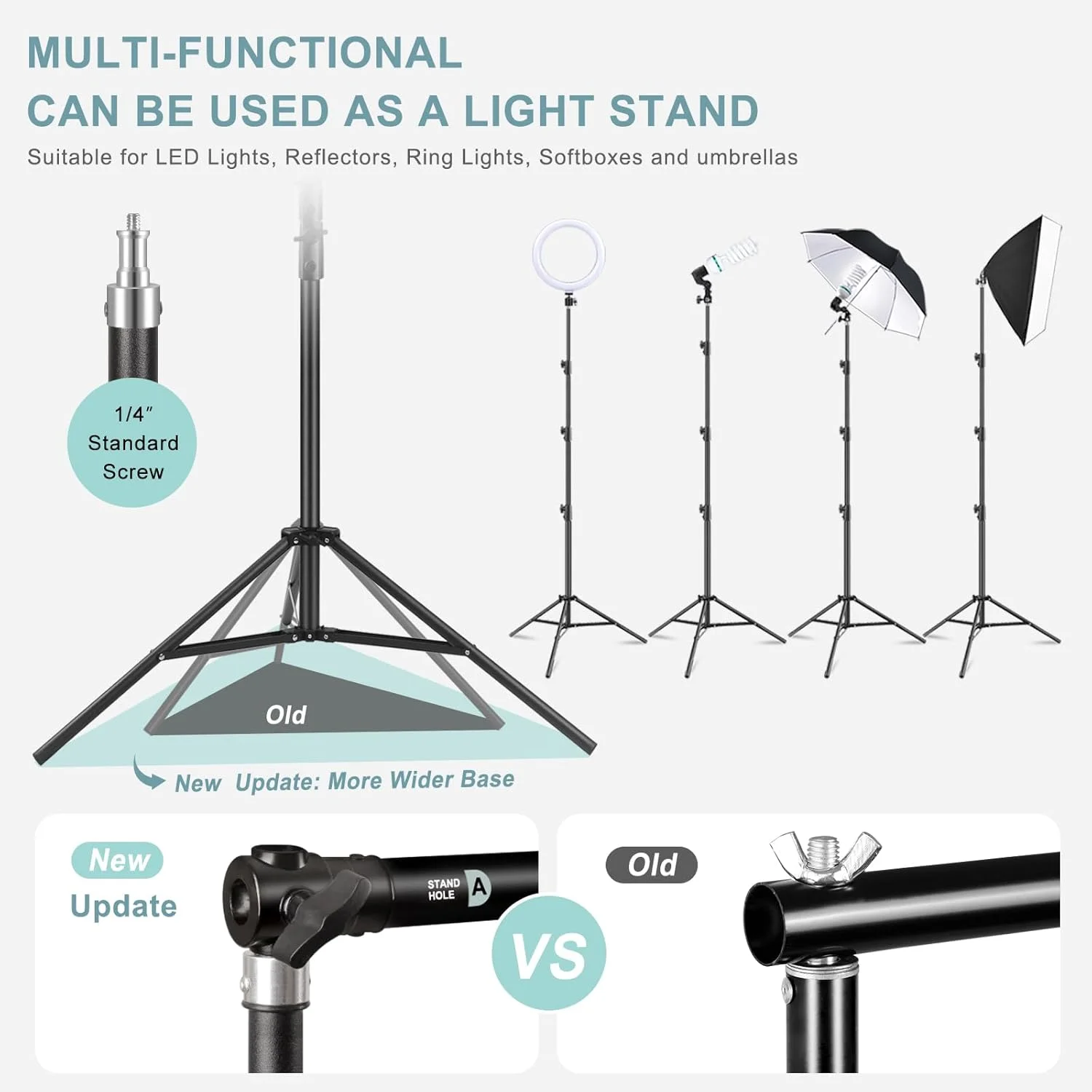 پایه نگهدارنده پس زمینه 3x3 متری، سیستم پشتیبانی پس زمینه قابل تنظیم، پایه پس زمینه عکاسی برای مهمانی ها، نمایش تبلیغاتی با 6 گیره پس زمینه، 4 گیره، 2 کیسه شن، کیف حمل